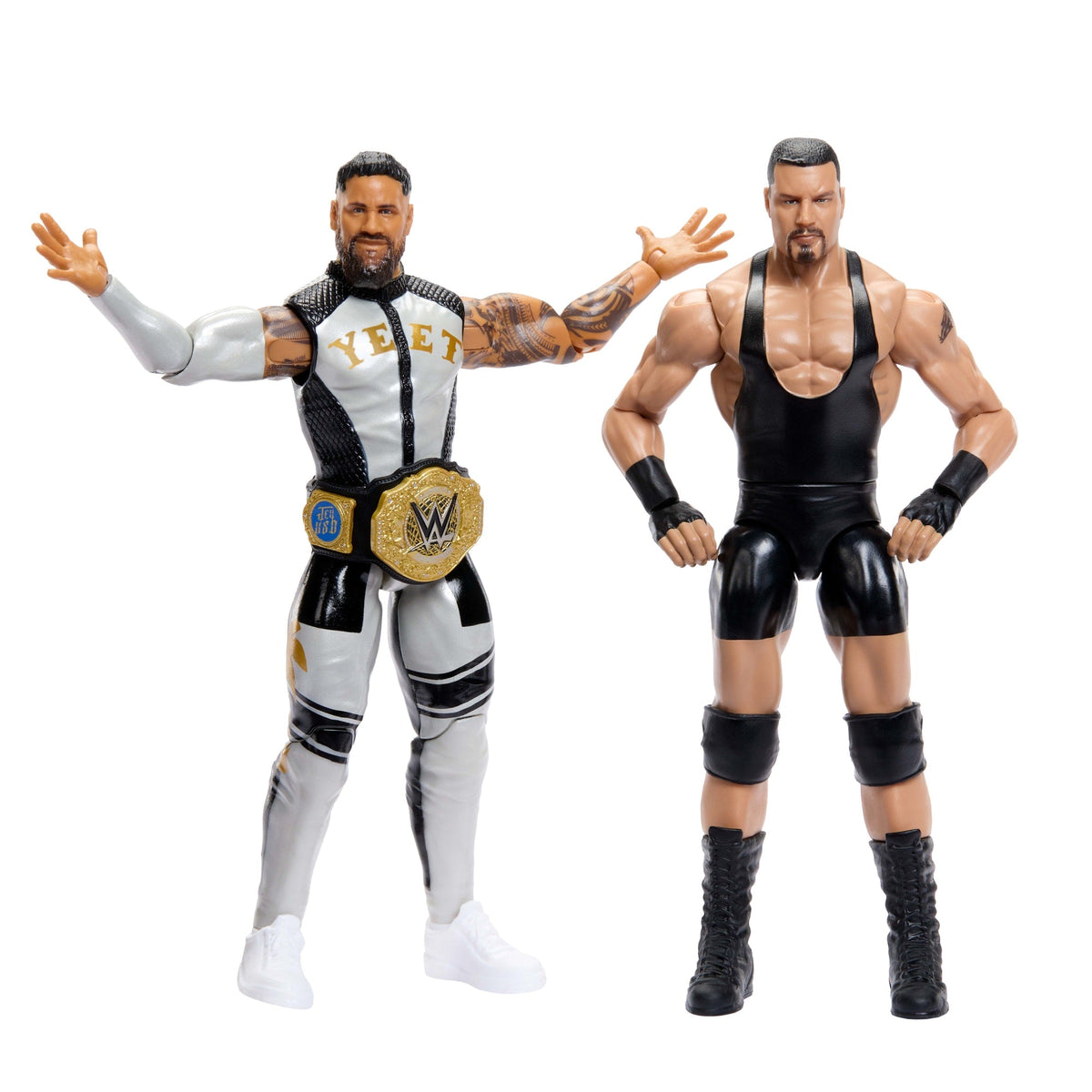 WWE Main Event Showdown Bron Breakker vs Jey Uso Action Figures Set, Series #25, 6-Inch Collectibles