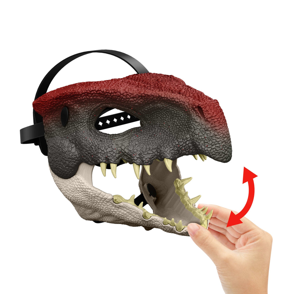 Jurassic World Rebirth Mutadon Dinosaur Movie Mask, Role Play Headgear, Jaw Opens For Chomp Action