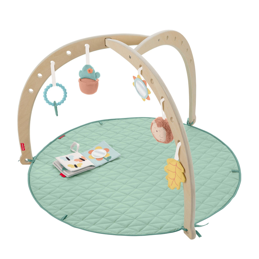 Fisher-Price – Tapis D’Activités de Luxe en Bois, Jouets de Développ.