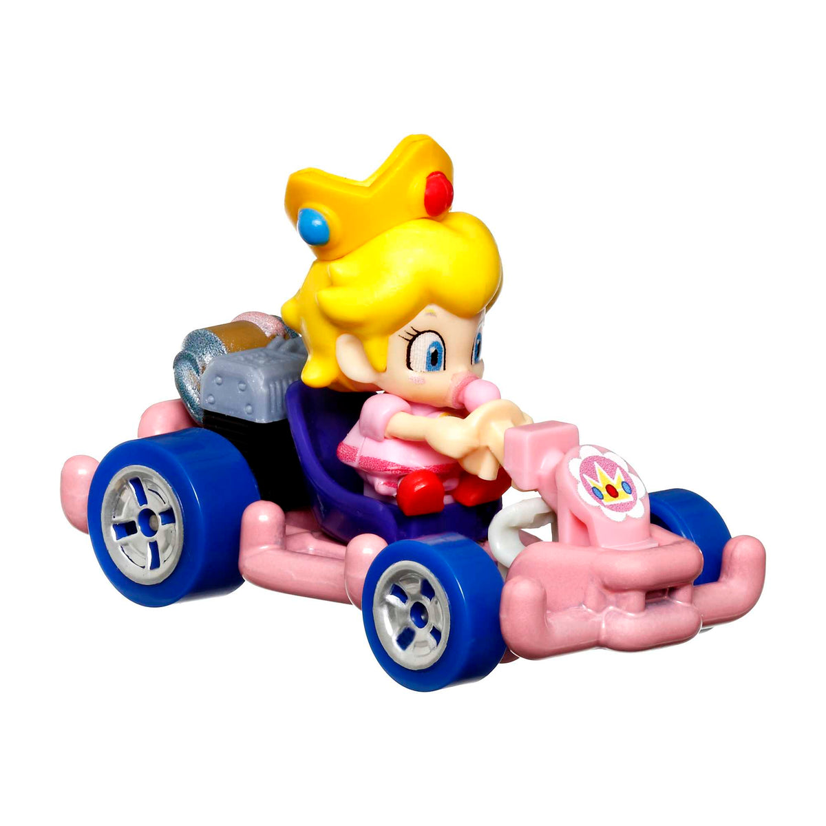 Hot Wheels Mario Kart Vehículo de Juguete Baby Peach Pipe Frame
