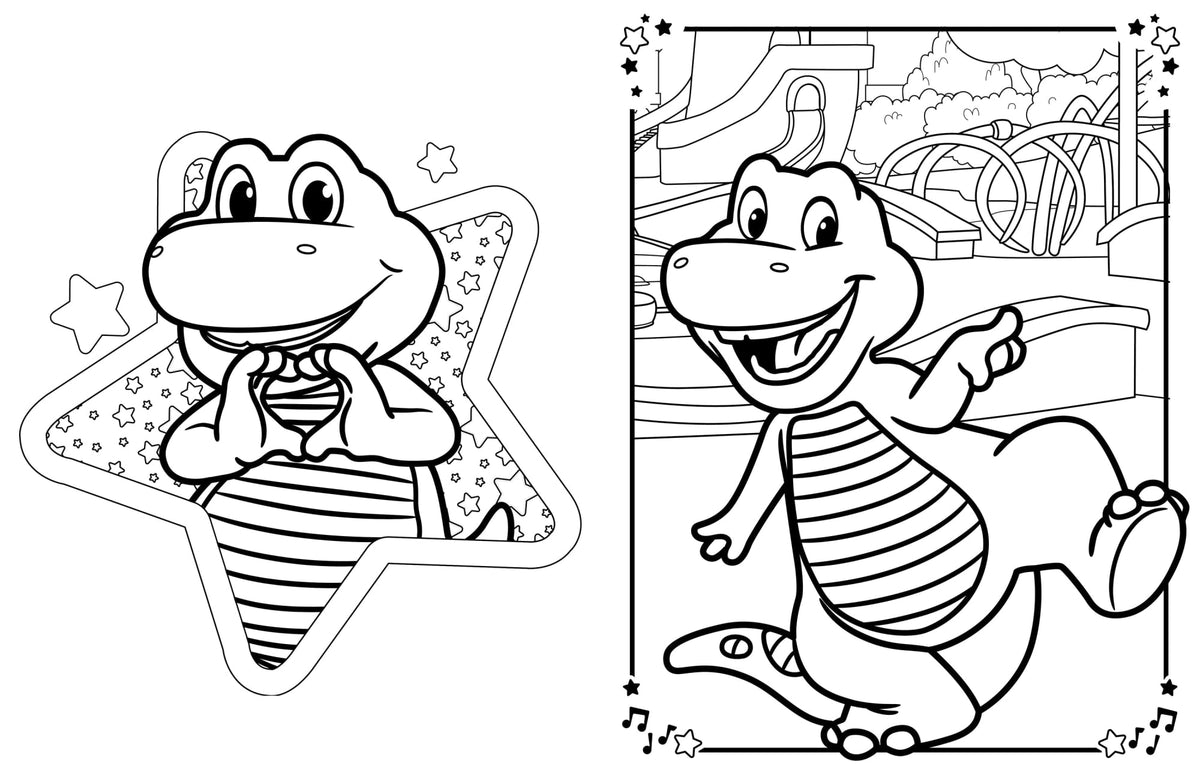 Barney: Giant Coloring Book