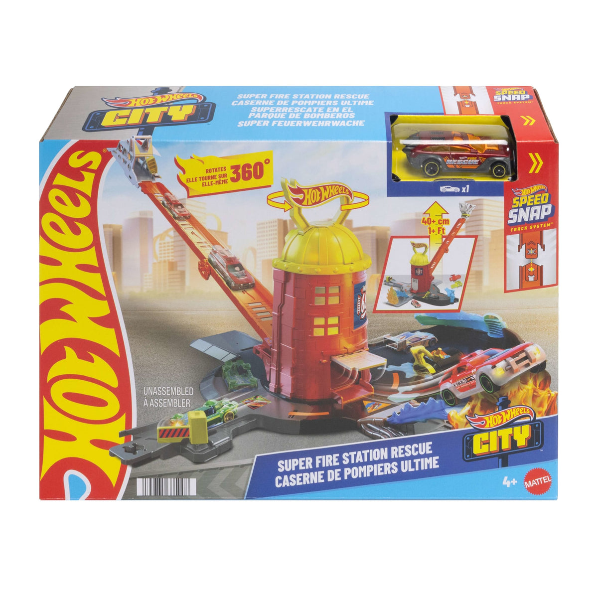 Hot Wheels City Caserne de Pompiers Ultime