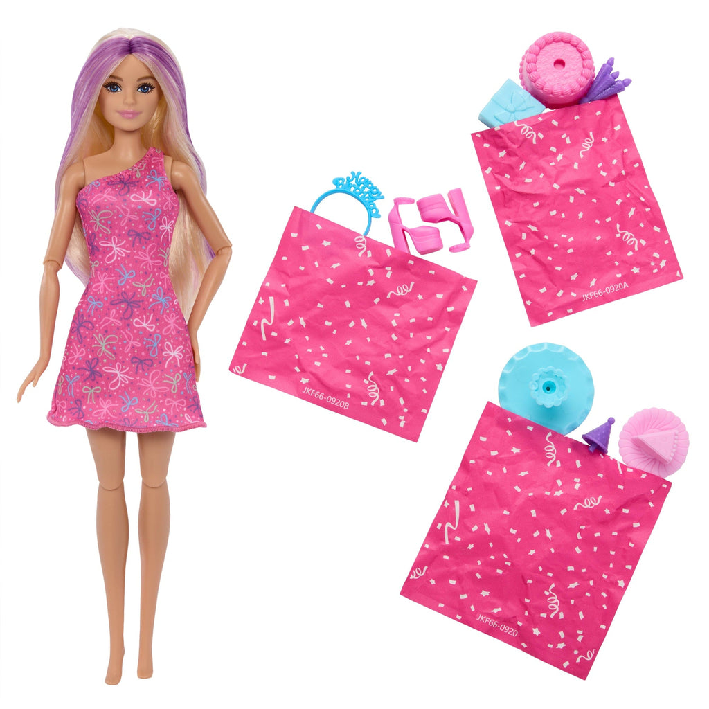 Barbie Party Unboxed Boneca Escorregador