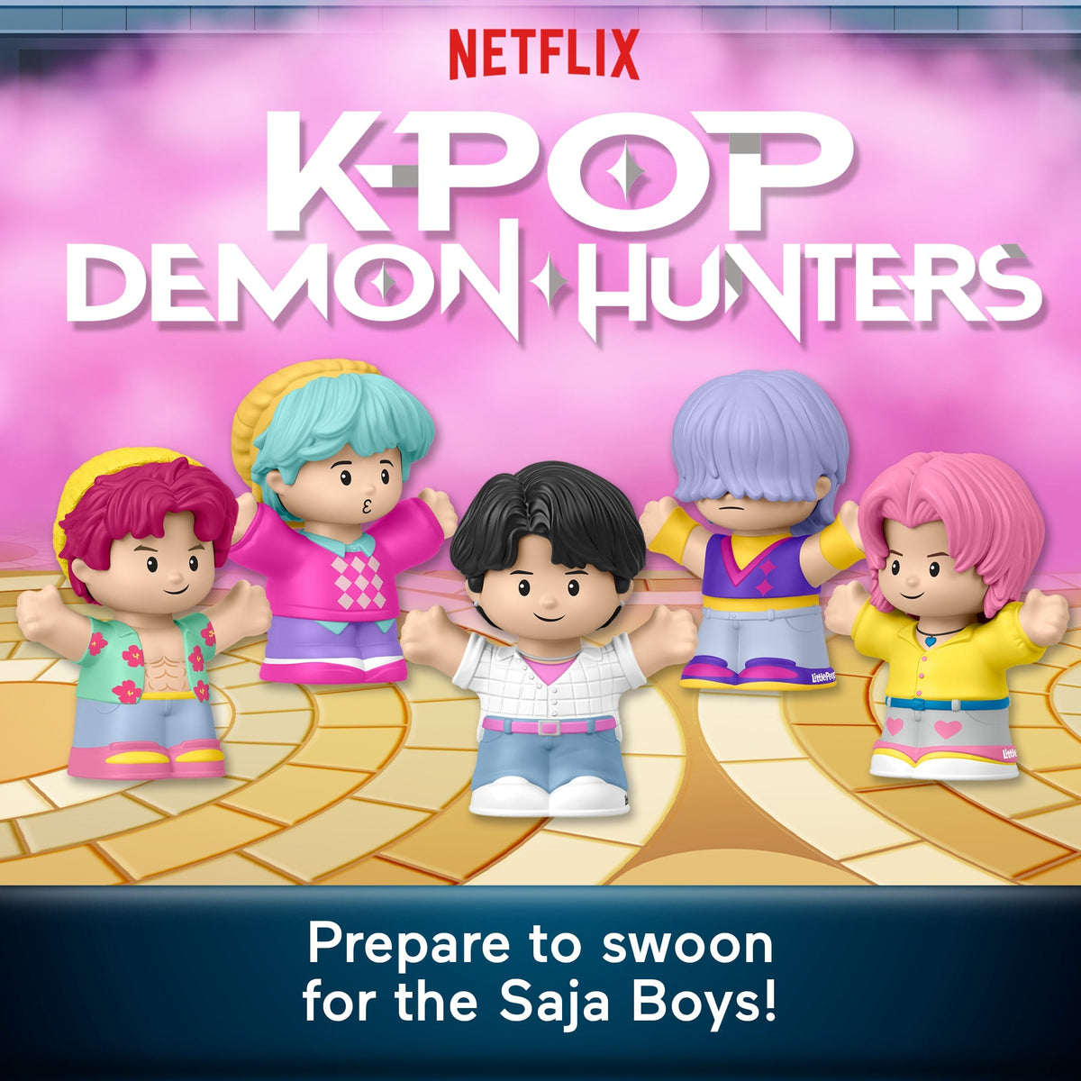 Little People Collector Kpop Demon Hunters: Saja Boys Special Edition Set, 5 Figures