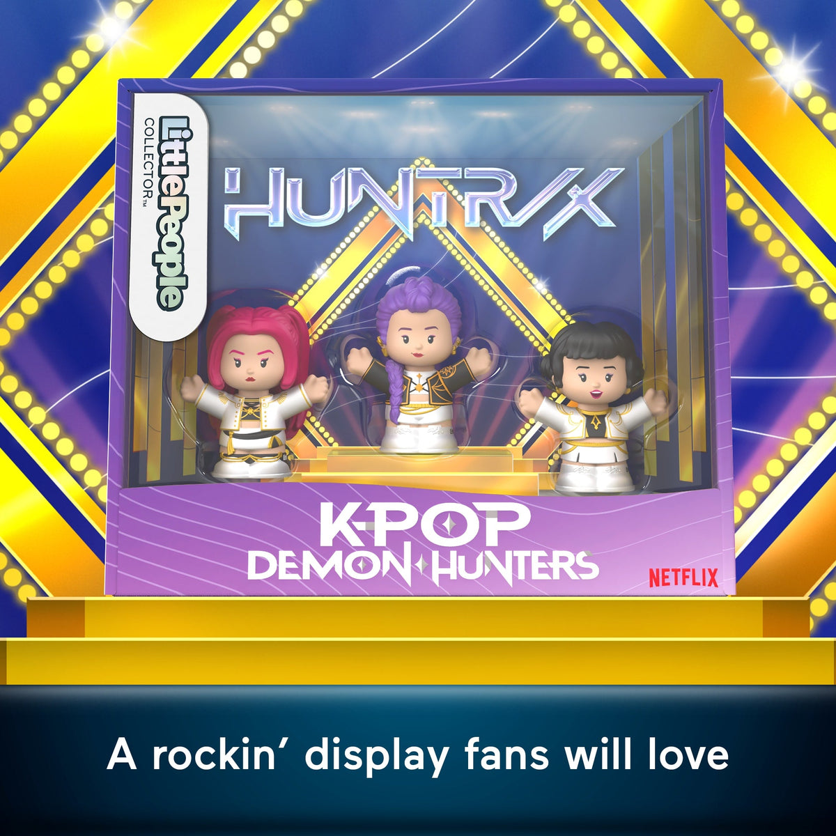 Little People Collector Kpop Demon Hunters: Huntr/X Special Edition Set, 3 Figures