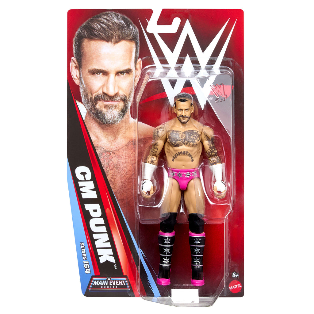 WWE Cm Punk Action Figure, Main Event Series #164, 6-Inch Collectible With Articulation