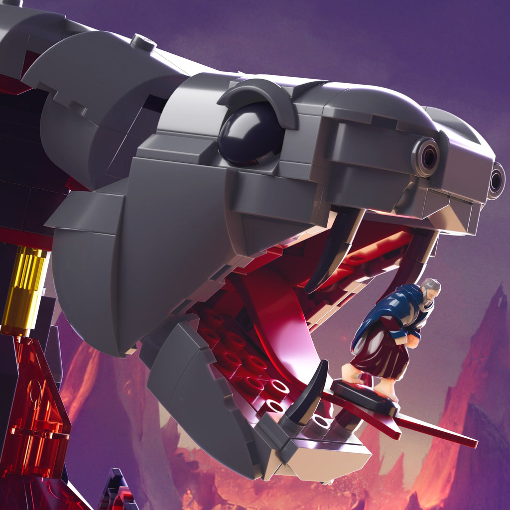 Mattel Brick Shop MOTU Combate en la Montaña de la Serpiente