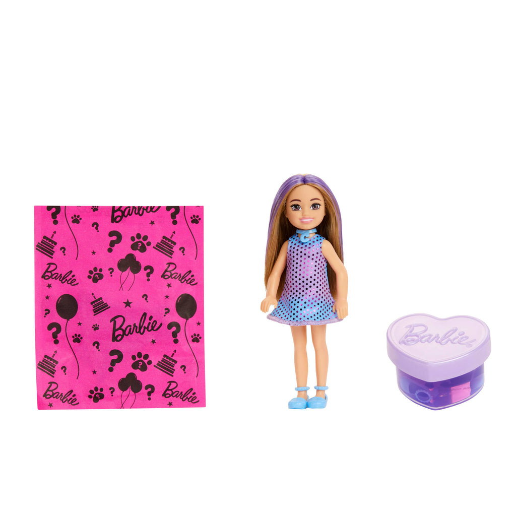 Barbie Party Unboxed Boneca Chelsea Party Glamour Surpresa