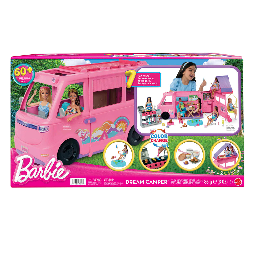 Barbie-Coffret Camping-Car de Rêve-Avec Plus de 60Accessoires
