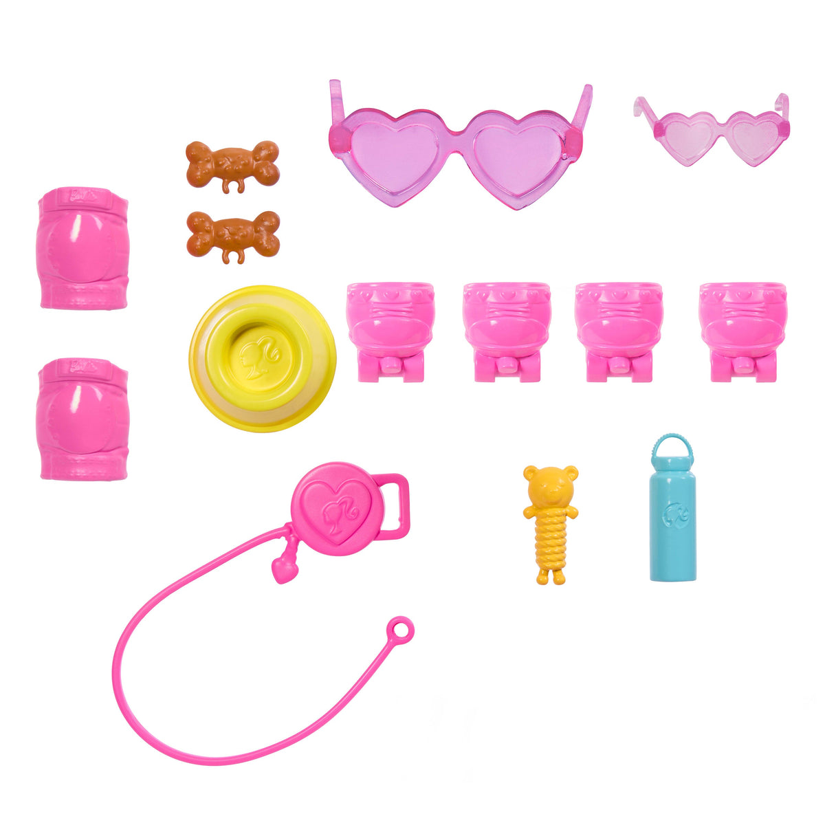 Barbie Pets Skate And Run Brunette Doll With Puppy, Skates, And Accessories