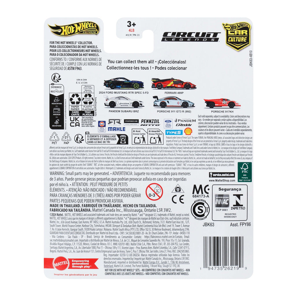 Hot Wheels Collector Vehículo de Colección Auto Porsche 917k
