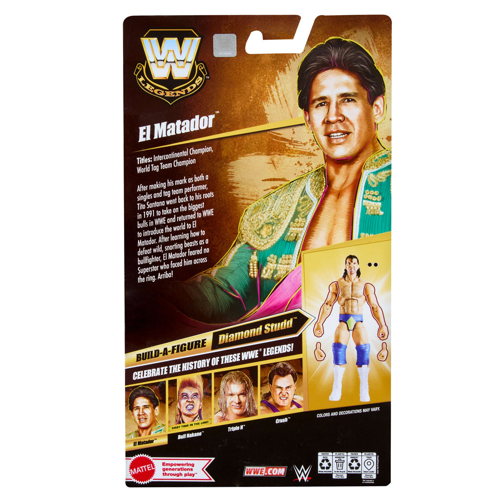 WWE Elite Legends El Matador Action Figure & Accessories, Series 31 6-inch Collectible Set
