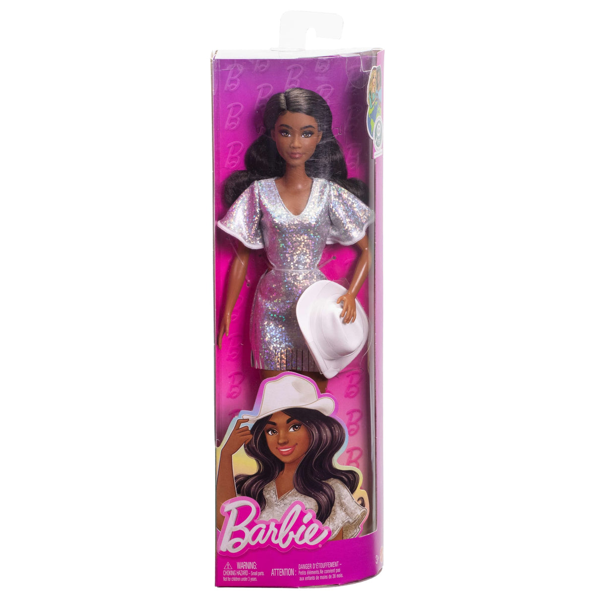 Barbie® Poupée Barbie Fashionistas Robe Argentée