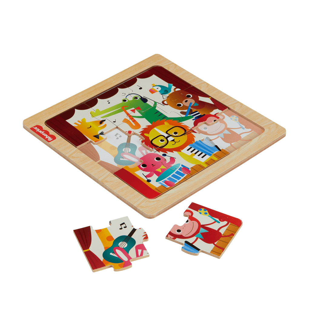 Fisher-Price Brinquedo para Bebês Meu Primeiro Quebra-cabeça de Madeira