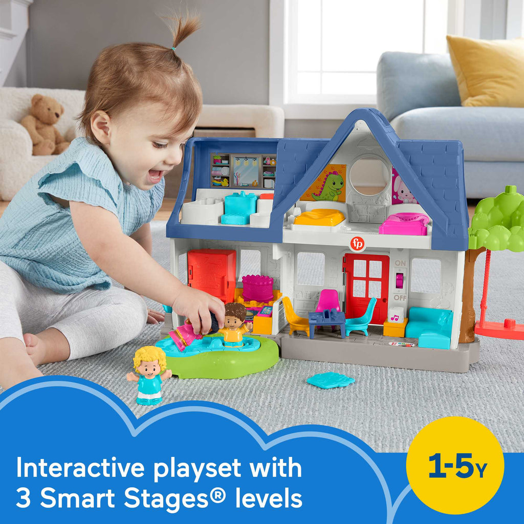 Fisher-Price Little People Friends Together Play House Playset Toddler Learning Toy With Figures And Music