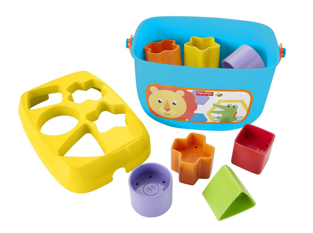 Fisher-Price Baby's First Blocks Shape-Sorting Toy, Set Of 10, For Infants 6+ Months