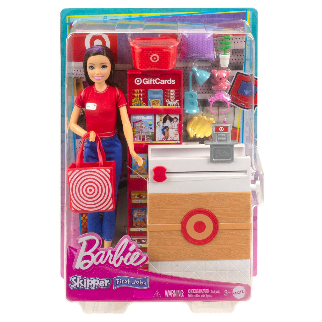 Barbie Toys, Skipper Doll And Target First Jobs Set With Checkout Stand And Accessories
