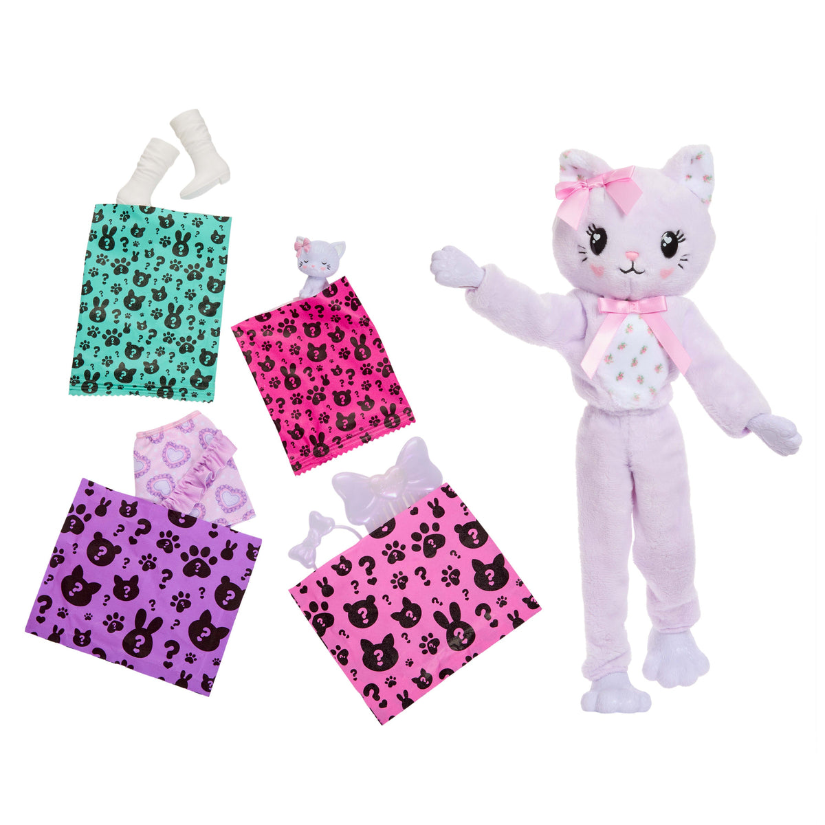 Barbie Cutie Reveal Boneca Gatinho Roxo