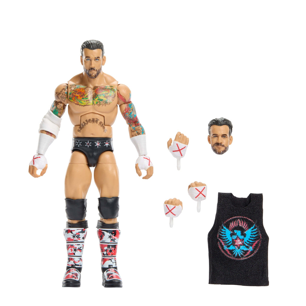 WWE Elite Collection Top Picks Cm Punk Action Figure & Accessories, 6-Inch Collectible Set