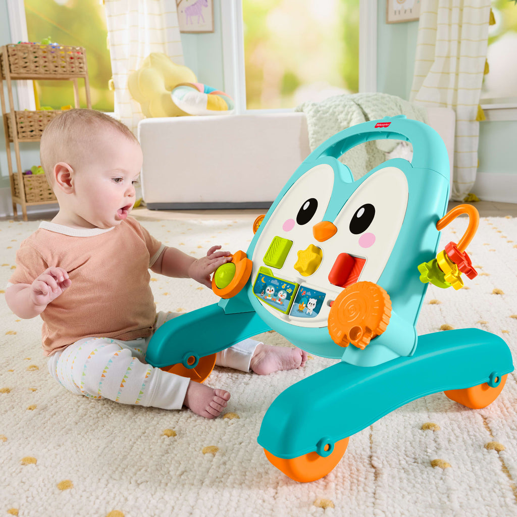 Fisher‑Price-Mon Trotteur Musical Pingouin 2 en 1