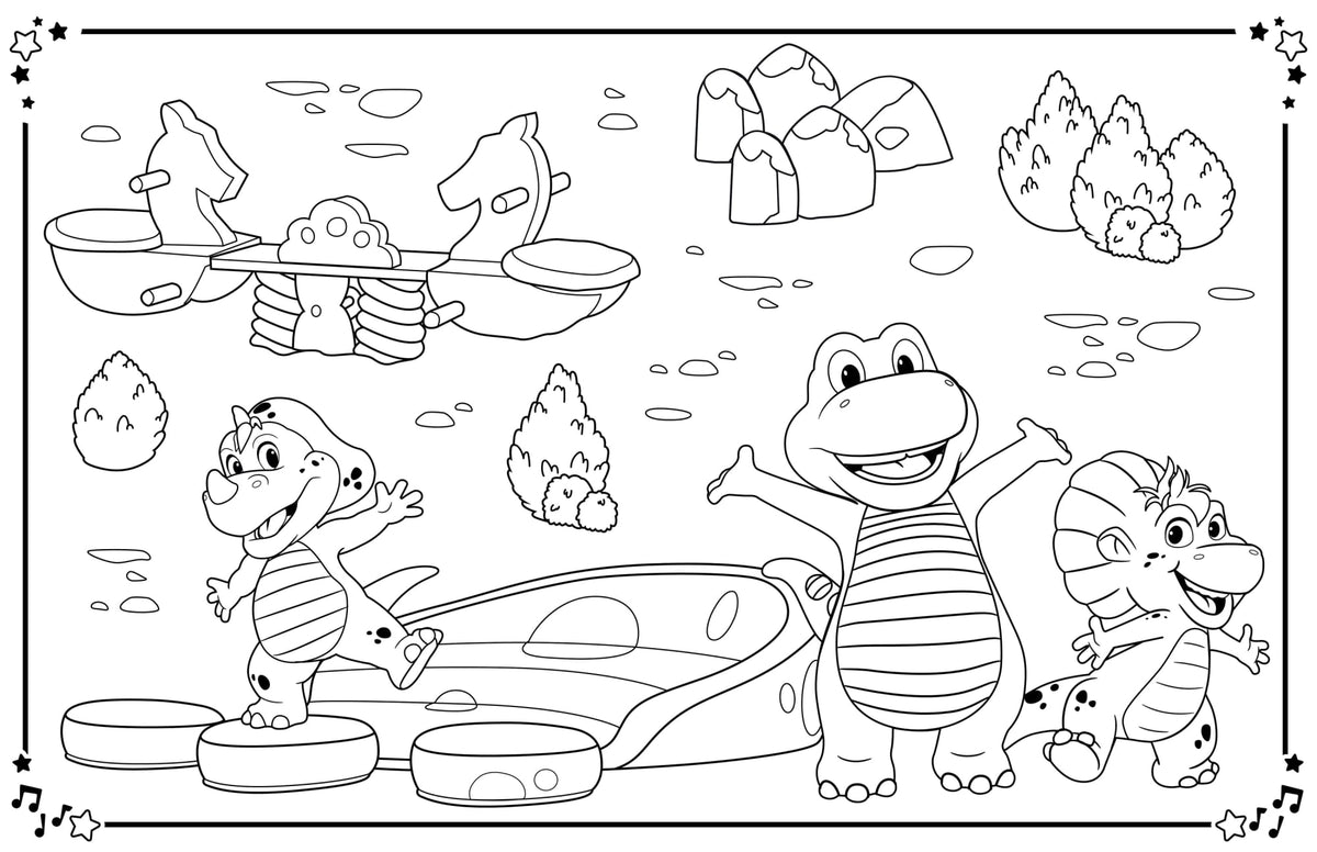 Barney: Giant Coloring Book