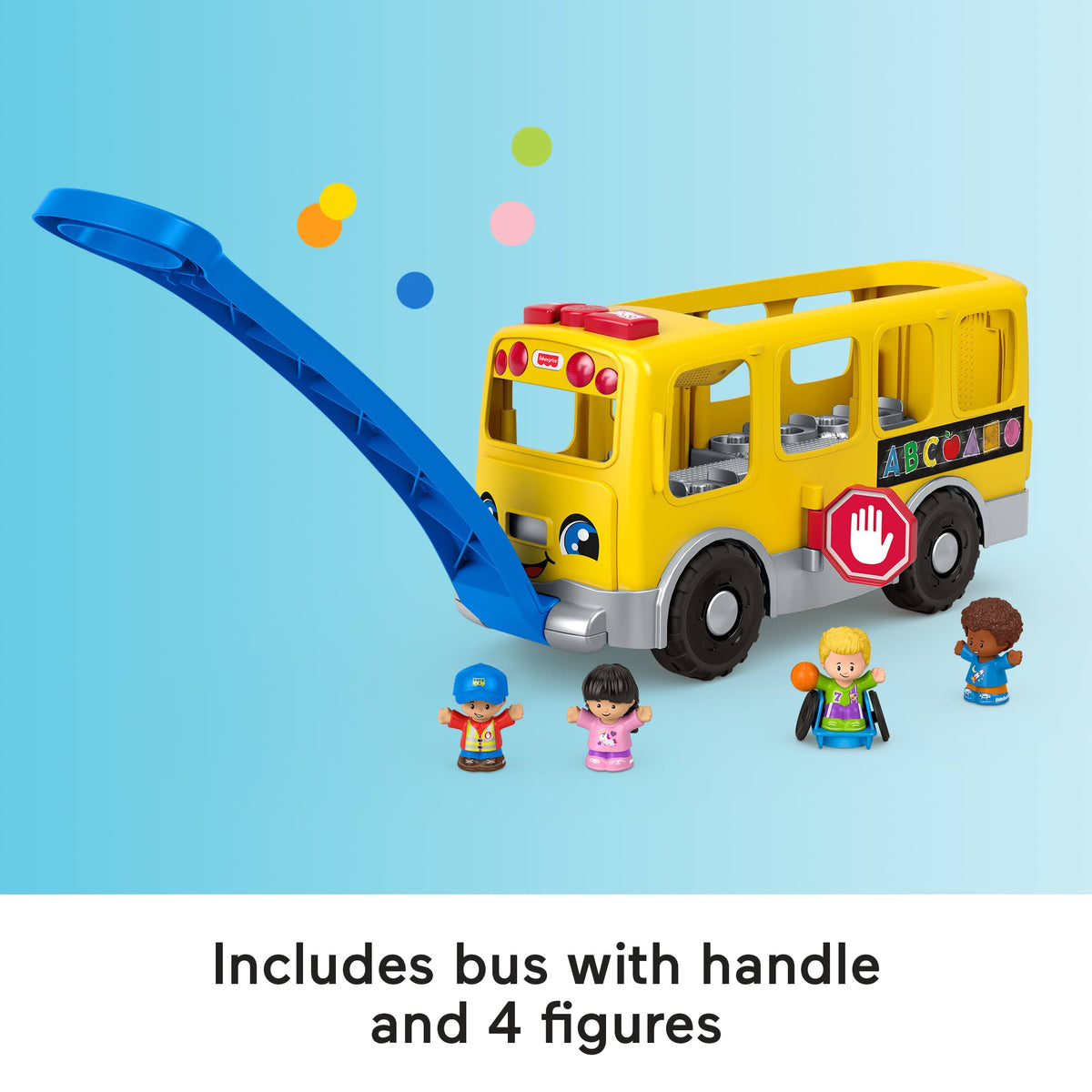 Fisher-Price Little People Big Yellow School Bus, Musical Pull Toy