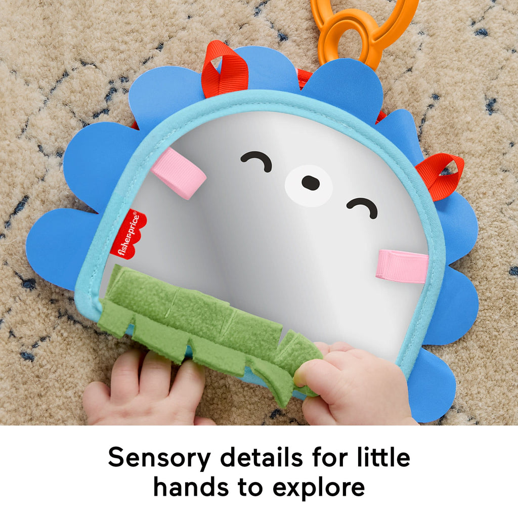Fisher-Price Prop 'n Go Portable Mirror Baby Tummy Time Sensory Activity Toy For Newborns