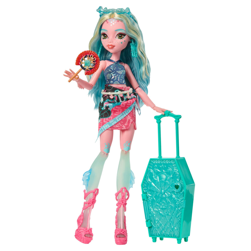 Monster High Skulltimate Secrets Gore-Geous Oasis Playset, Lagoona Blue Doll And Accessories
