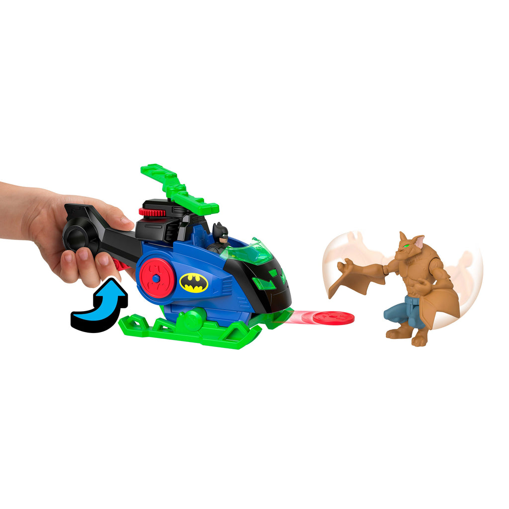 Imaginext Dc Super Friends Coffret Bat-Coptère et Man Bat