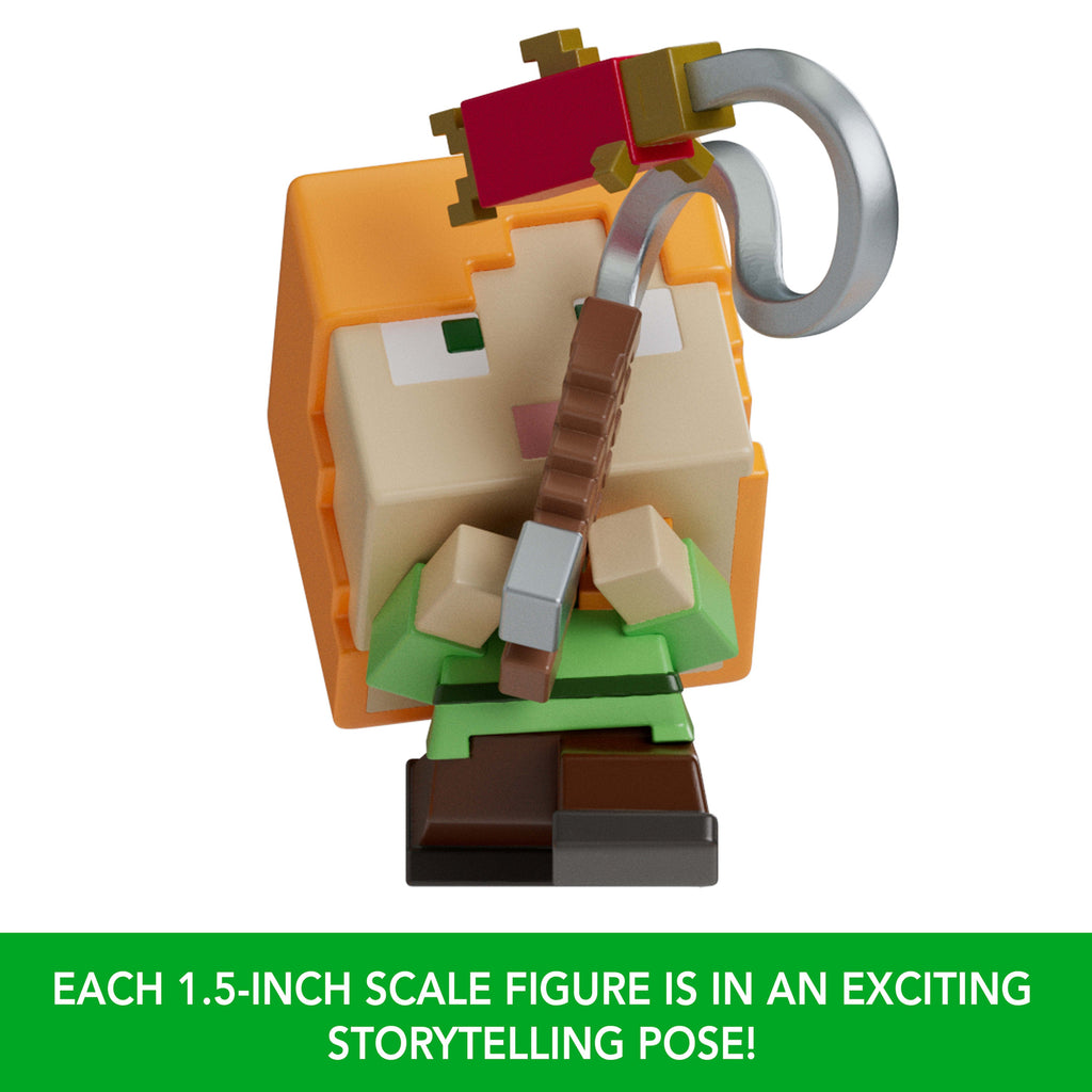 Minecraft Mini Mode Aquatic Explorations Multipack With 7 Mini Figures, 1.5-Inch Collectible Set