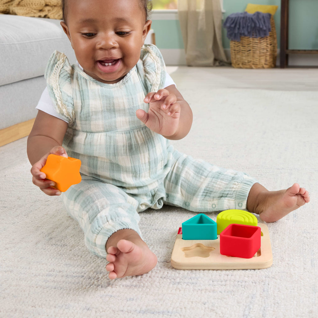 Fisher-Price Casse-Tête en Silicone et Bois