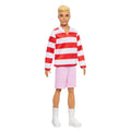 Barbie Fashionistas Ken Doll #241 in Red Striped Top And Pink Shorts With White Sneakers, Blonde