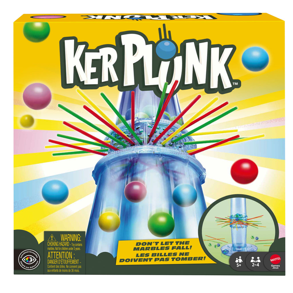 Kerplunk Kids Game, Easy-To-Learn Family Game For 2-4 Players