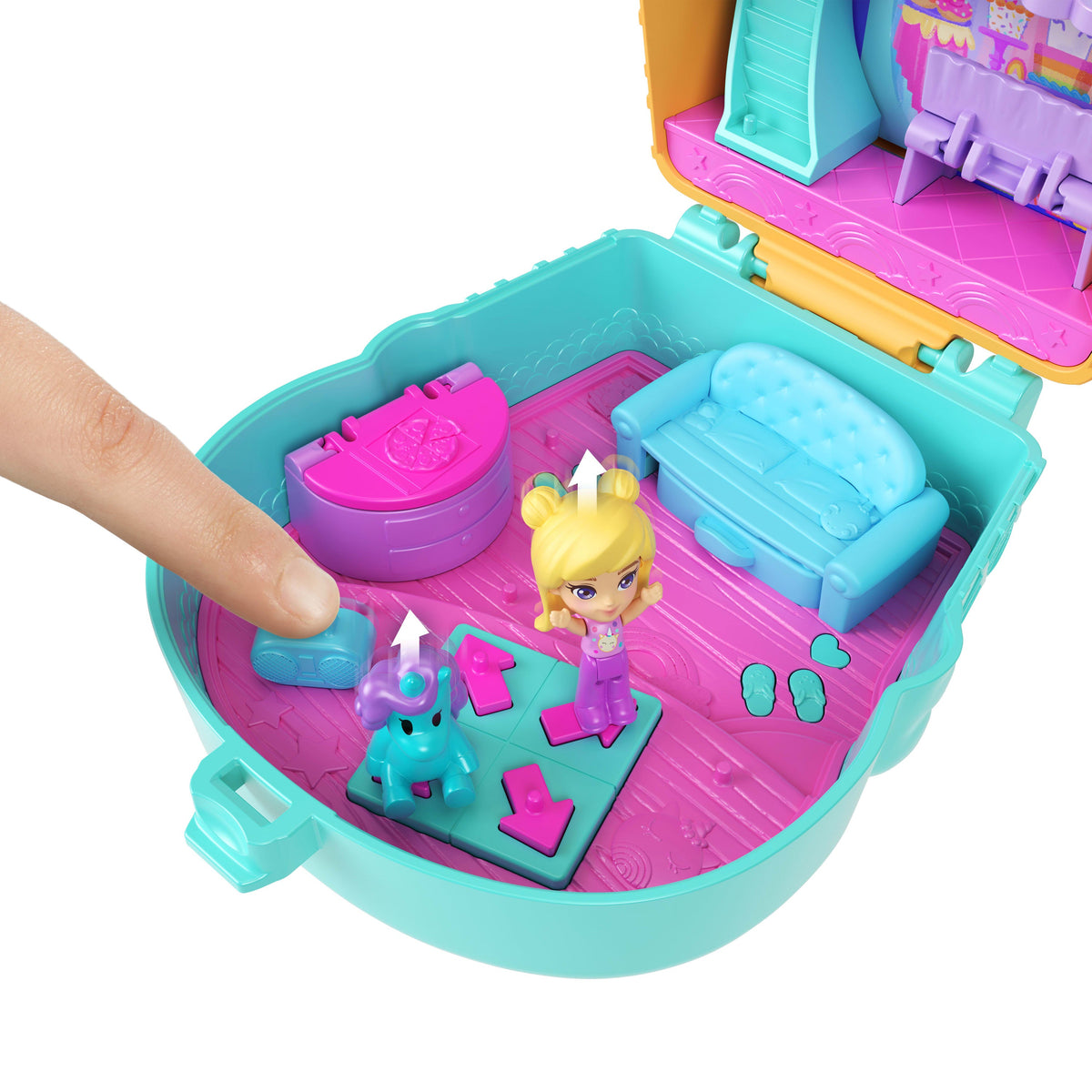 Polly Pocket Set de Juego Compacto Cono Unicornio