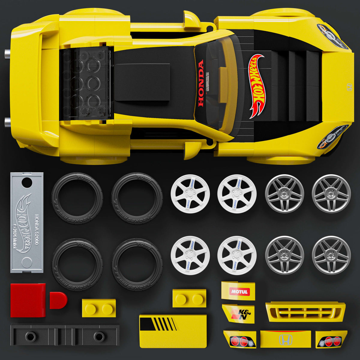 Mattel Brick Shop Hot Wheels Juguete de Construcción Speed '07 Honda S2000