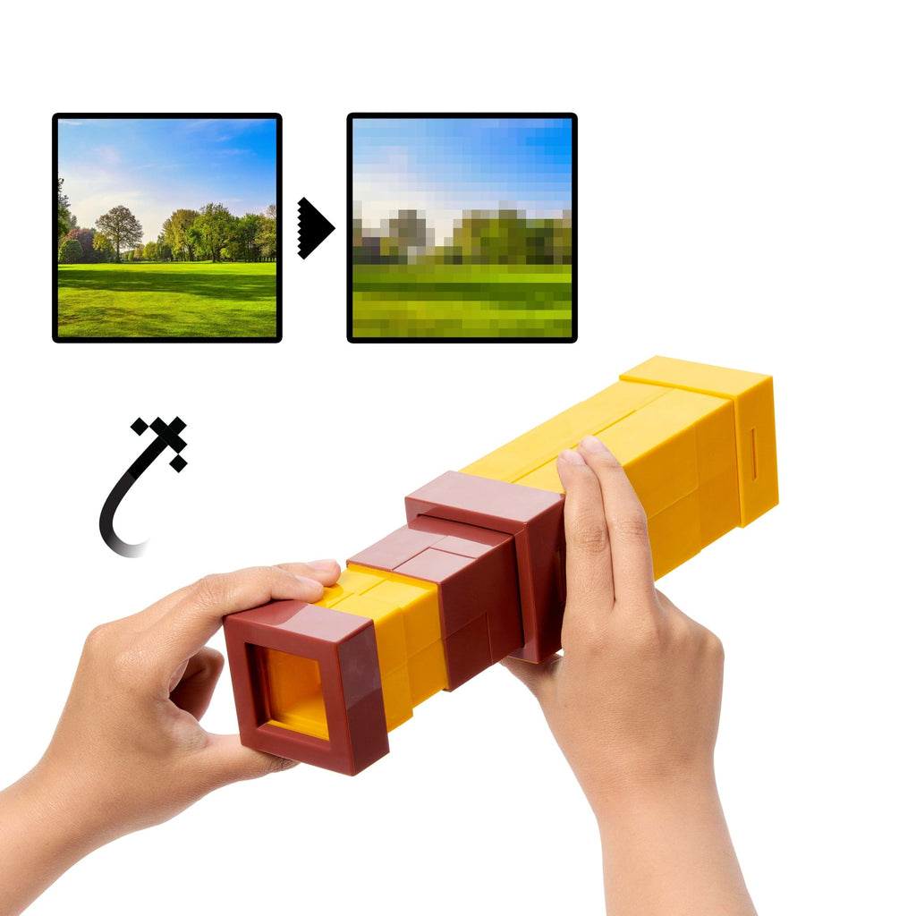 Jouet Longue-Vue à Pixels Minecraft Avec Lentille Pixelisante