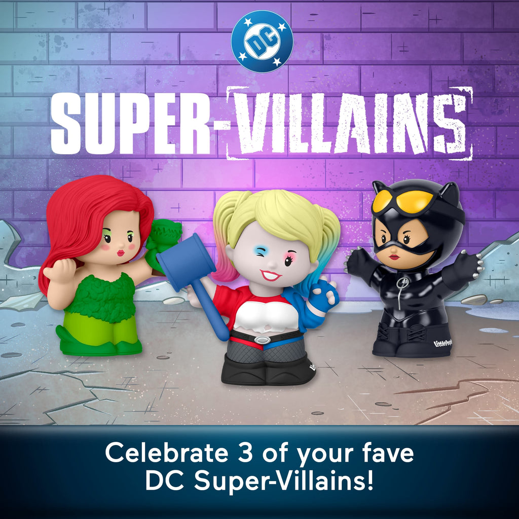 Little People Collector DC Super-Villains Special Edition Set For Comic Book Fans, 3 Figures