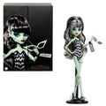 Monster High X Barbie Doll, Frankie Stein With Original Barbie Swimsuit, Black Dress And Accessories