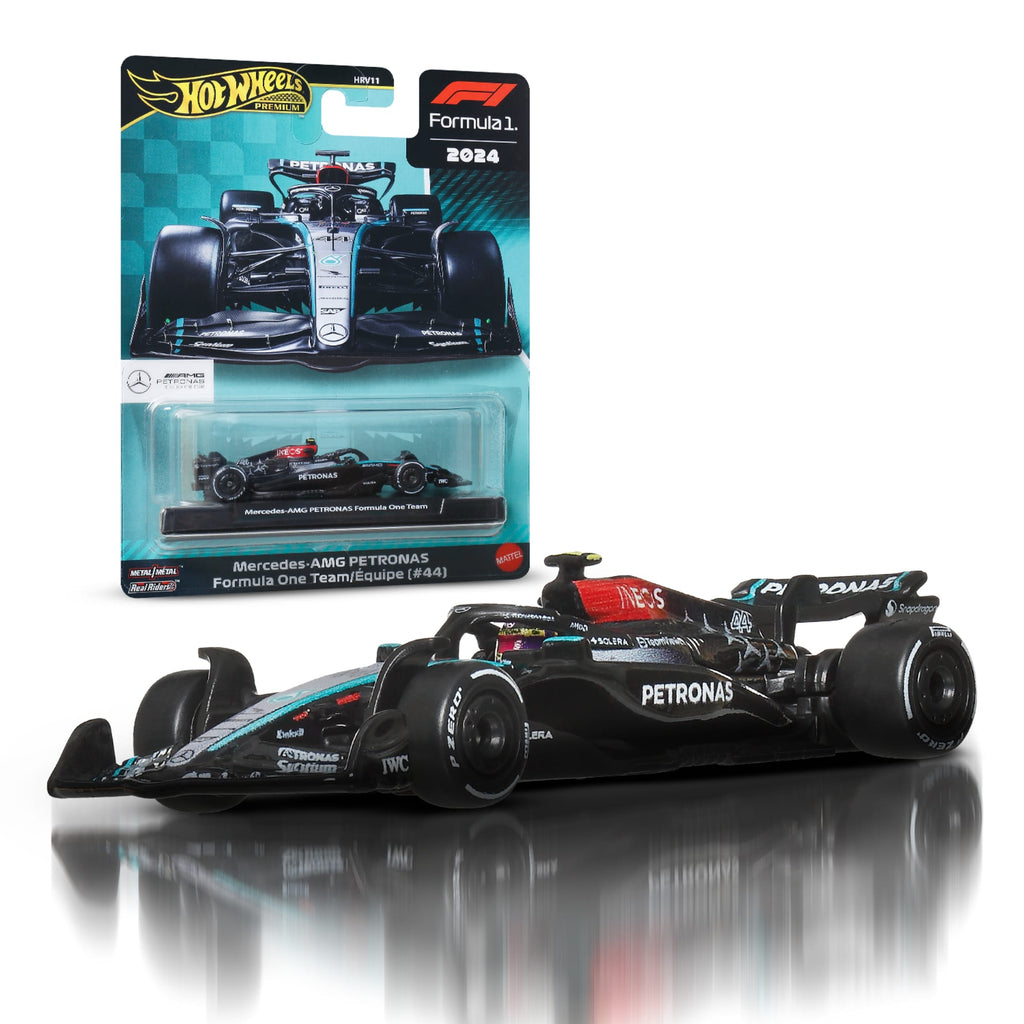 Hot Wheels Collector Veículo de Coleção Equipe Mercedes-AMG PETRONAS Formula 1 Lewis Hamilton