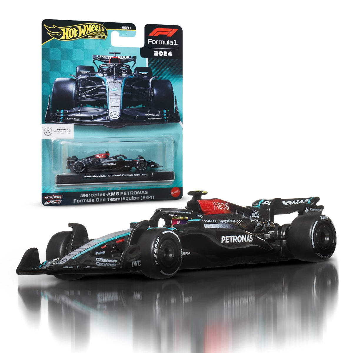 Hot Wheels Collector Veículo de Coleção Equipe Mercedes-AMG PETRONAS Formula 1 Lewis Hamilton