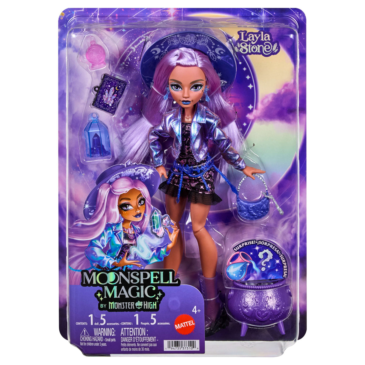 Monster High Moonspell Magic Muñeca Layla Stone
