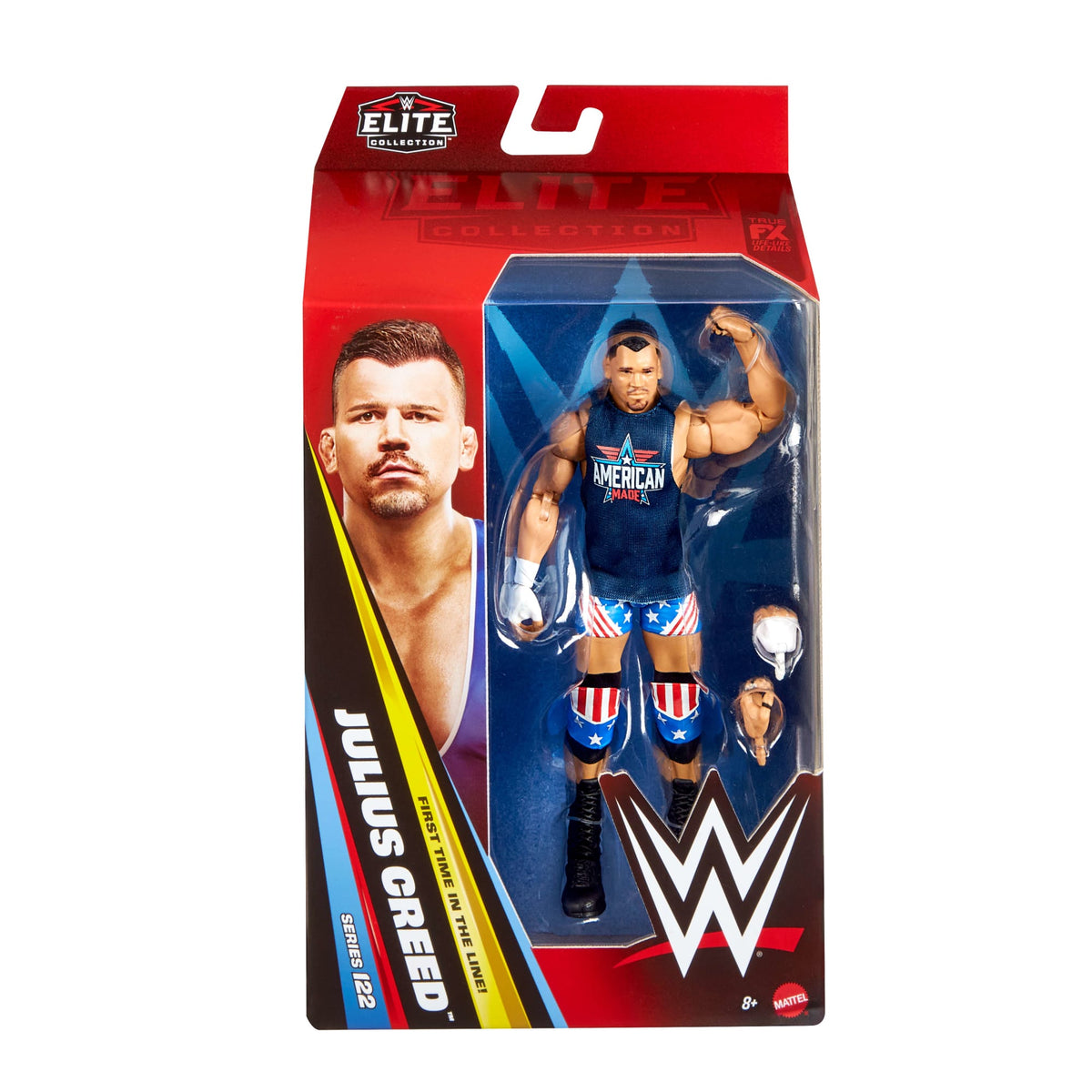WWE Elite Julius Creed Action Figure, Series #122 Set, 6-Inch Collectible With Accessories