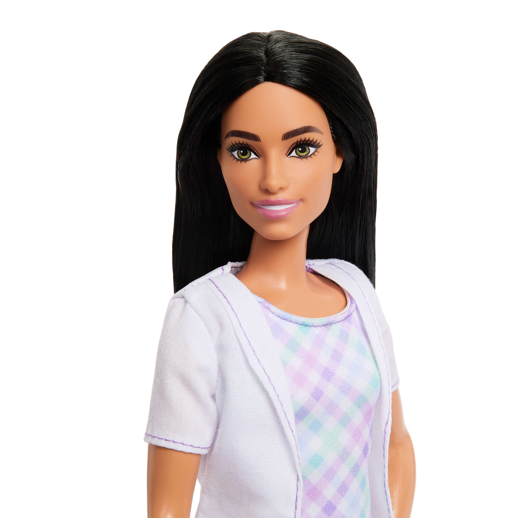 Barbie Careers Dentist Playset With Brunette Fashion Doll, Small Doll, Exam Chair & Accessories