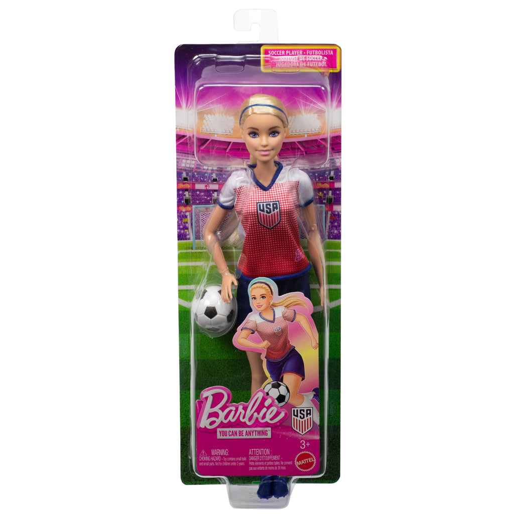 Barbie Careers Ussf Soccer Fashion Doll Dressed in Removable Sport-Themed Outfit