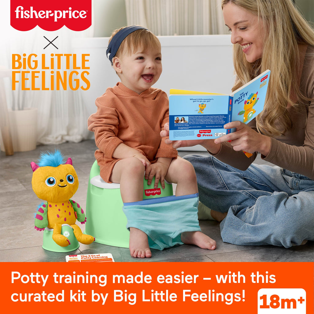 Fisher-Price Big Little Feelings Potty Training Play Kit, Set Of Learning Toys & Tips For Toddlers & Kids