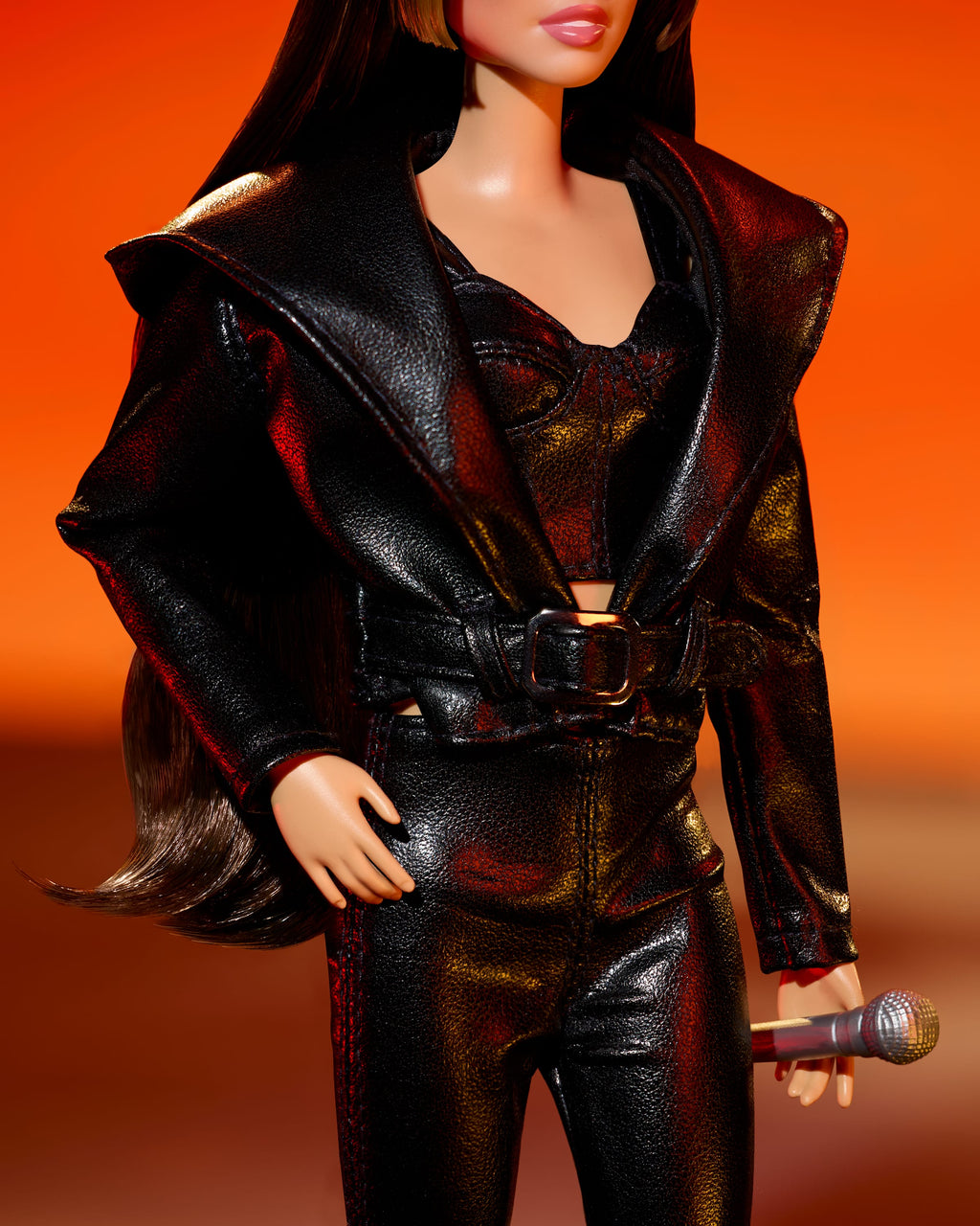 Barbie Signature Miley Cyrus Collectible Doll in Faux Leather 2-Piece Outfit With Heels