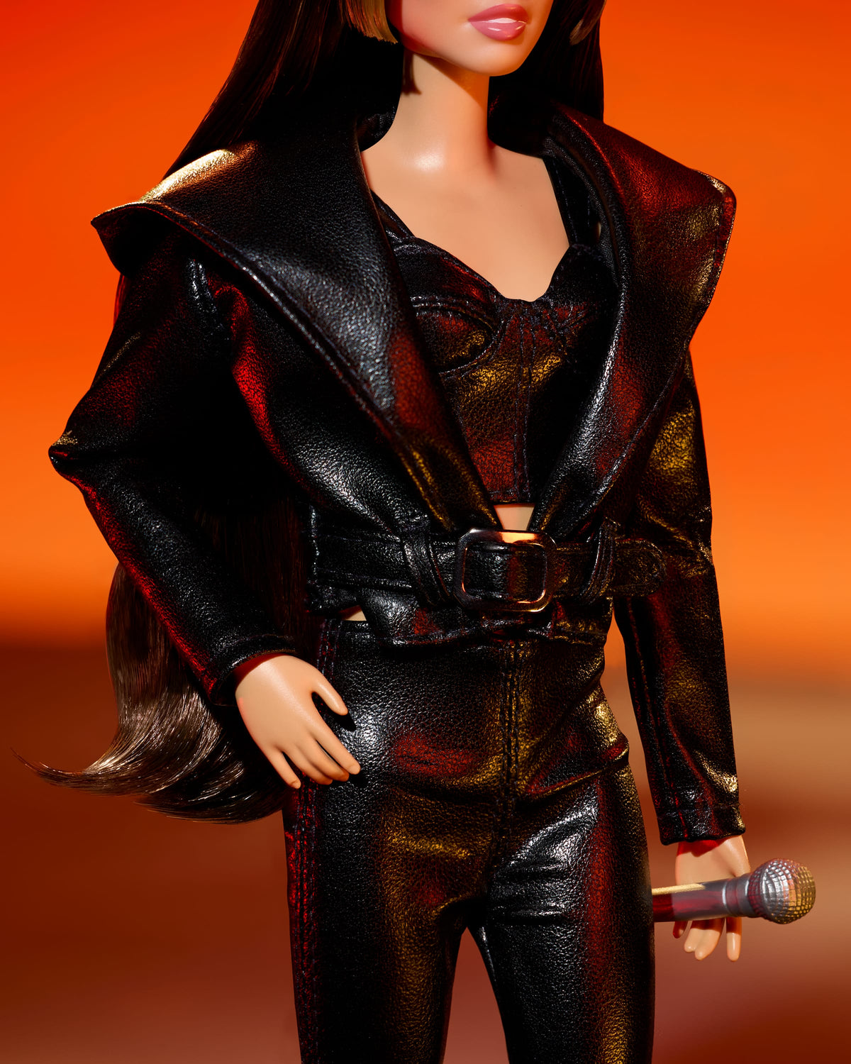Barbie Signature Miley Cyrus Collectible Doll in Faux Leather 2-Piece Outfit With Heels