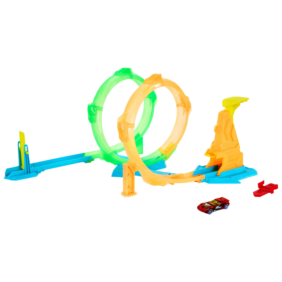 Hot Wheels Coffret duel Neon Speeders-Avec Voiture Miniature