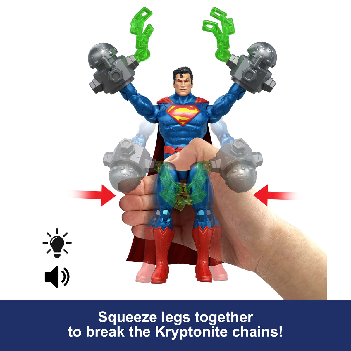 DC Premier 6.5 Inch Feature Action Figures, Specific Motion, Lights & Movie Dialogue & 12+ Sounds