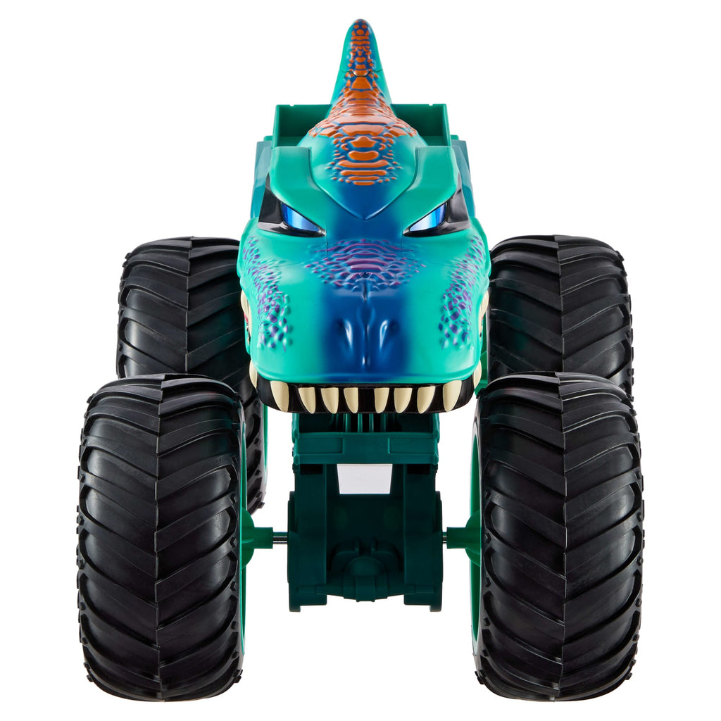 Hot Wheels-Monster Trucks Mega-Wrex Xxl-Avec Grandes Roues et Détails Brillants
